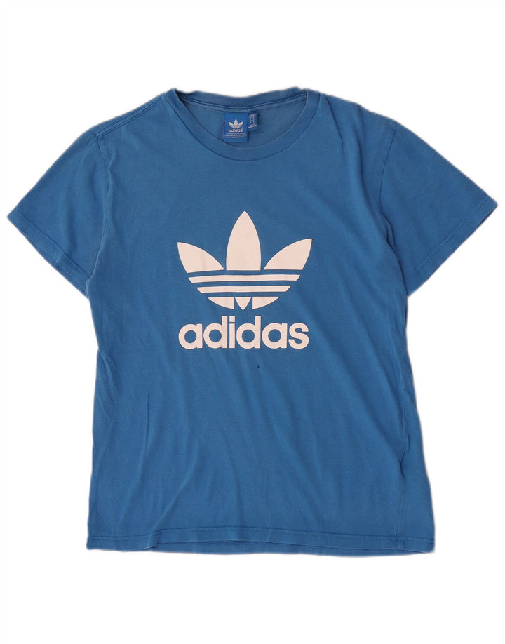 Camiseta Adidas Masculina Graphic Top Pequeno Algodão Azul