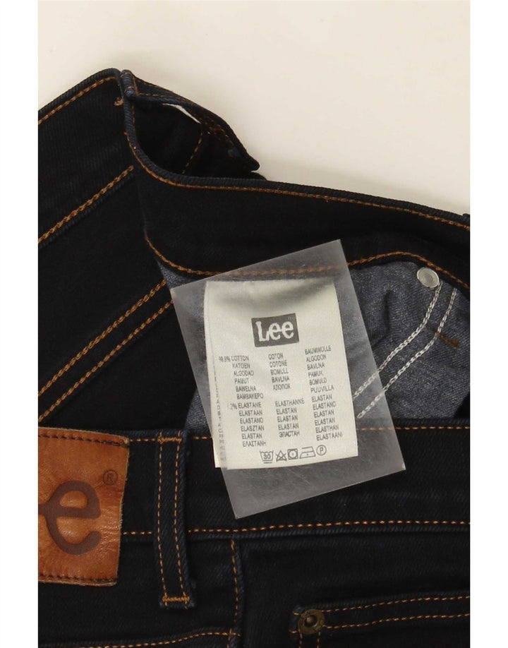 Lee Mens Brooklyn Straight Jeans W34 L30 Azul Marinho Algodão