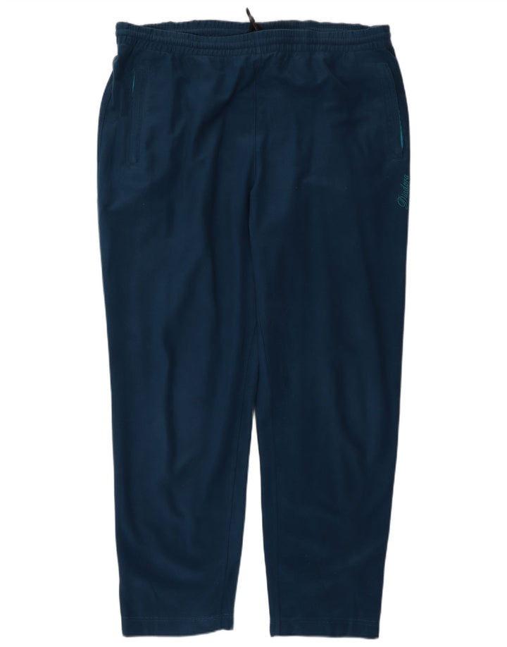 Calça de treino masculina Diadora grande poliéster azul
