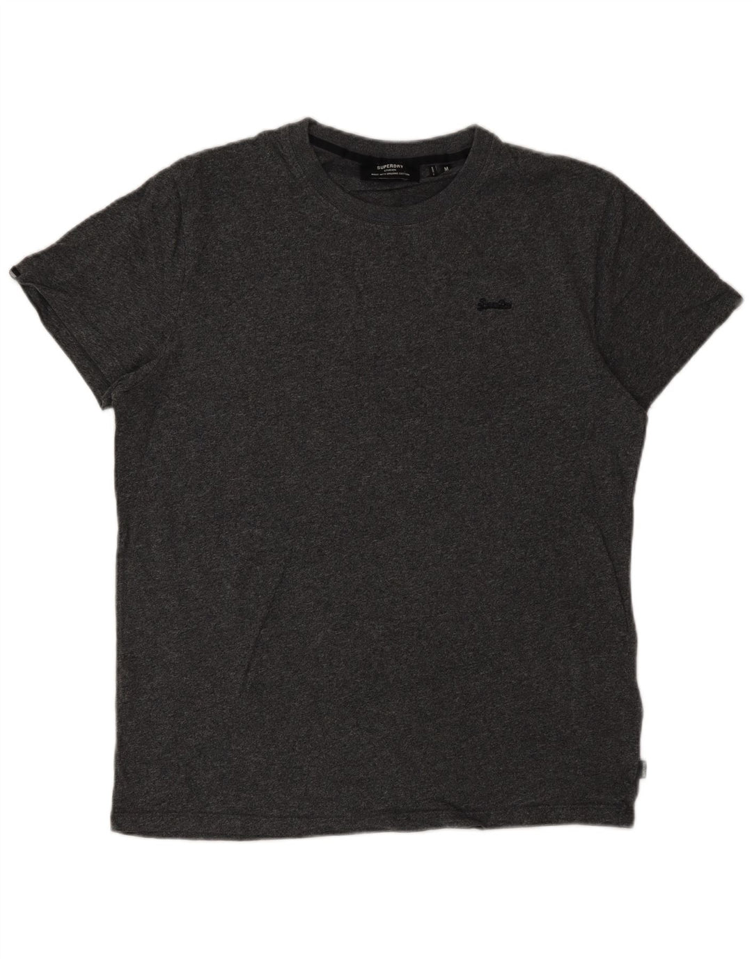 Camiseta masculina Superdry Top cinza médio algodão
