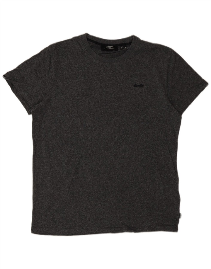 Camiseta masculina Superdry Top cinza médio algodão