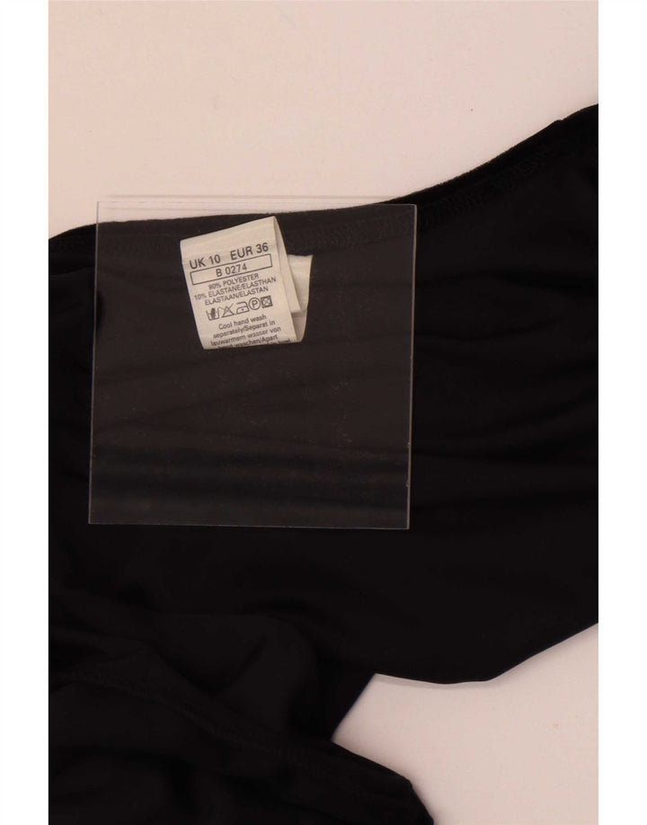 Bolero de veludo feminino vintage Top UK 10 poliéster preto pequeno