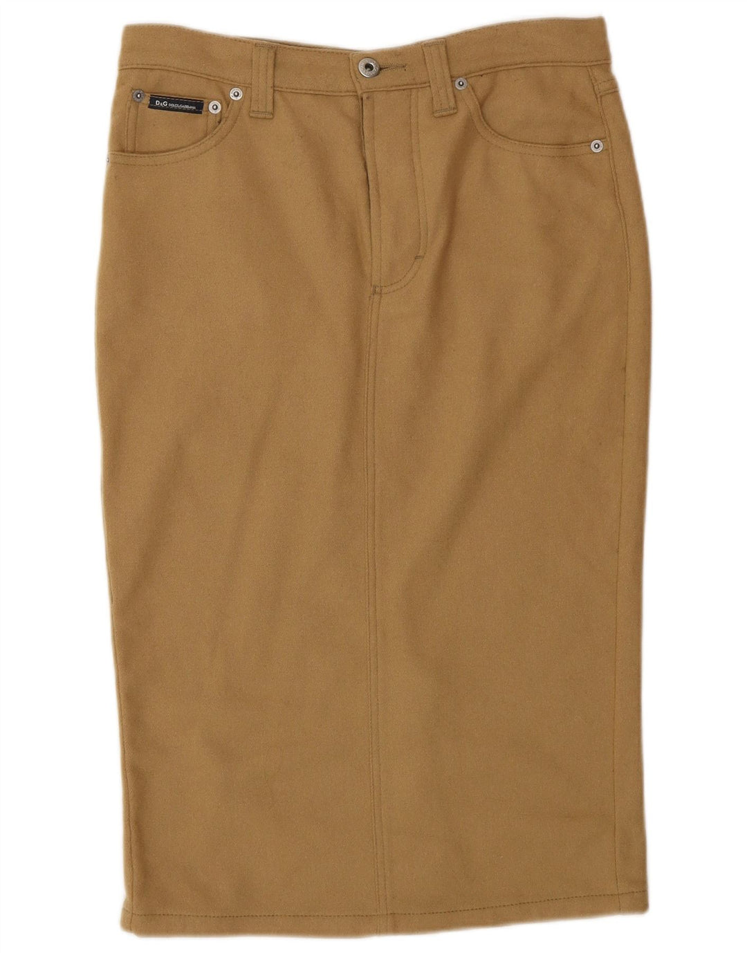 Saia lápis feminina Dolce & Gabbana IT 44 médio W30 lã bege