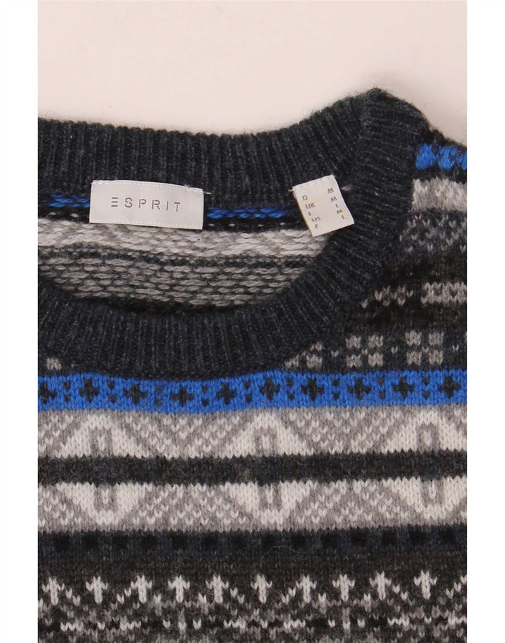 Suéter masculino Esprit com gola redonda, médio multicolorido Fair Isle