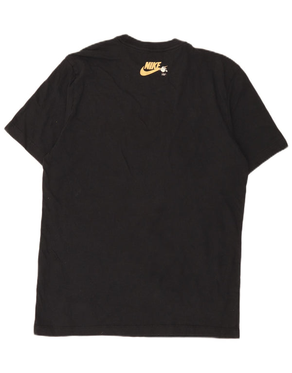 Camiseta Nike masculina gráfica Top médio algodão preto