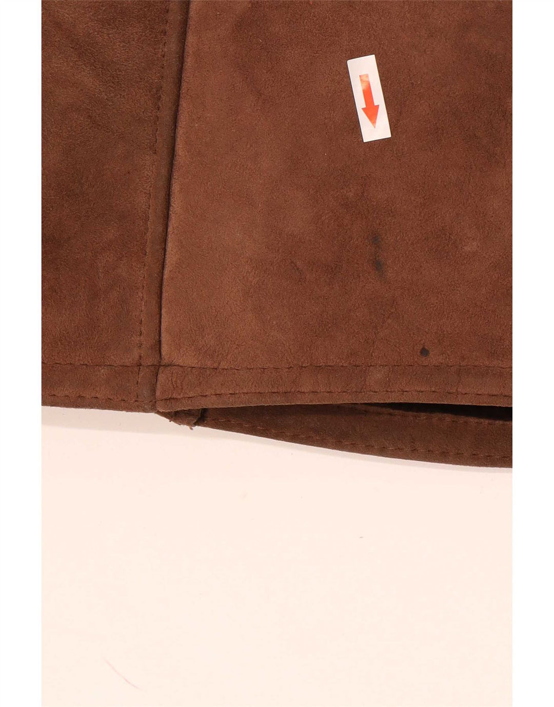 Sobretudo masculino vintage de shearling UK 40 grande marrom