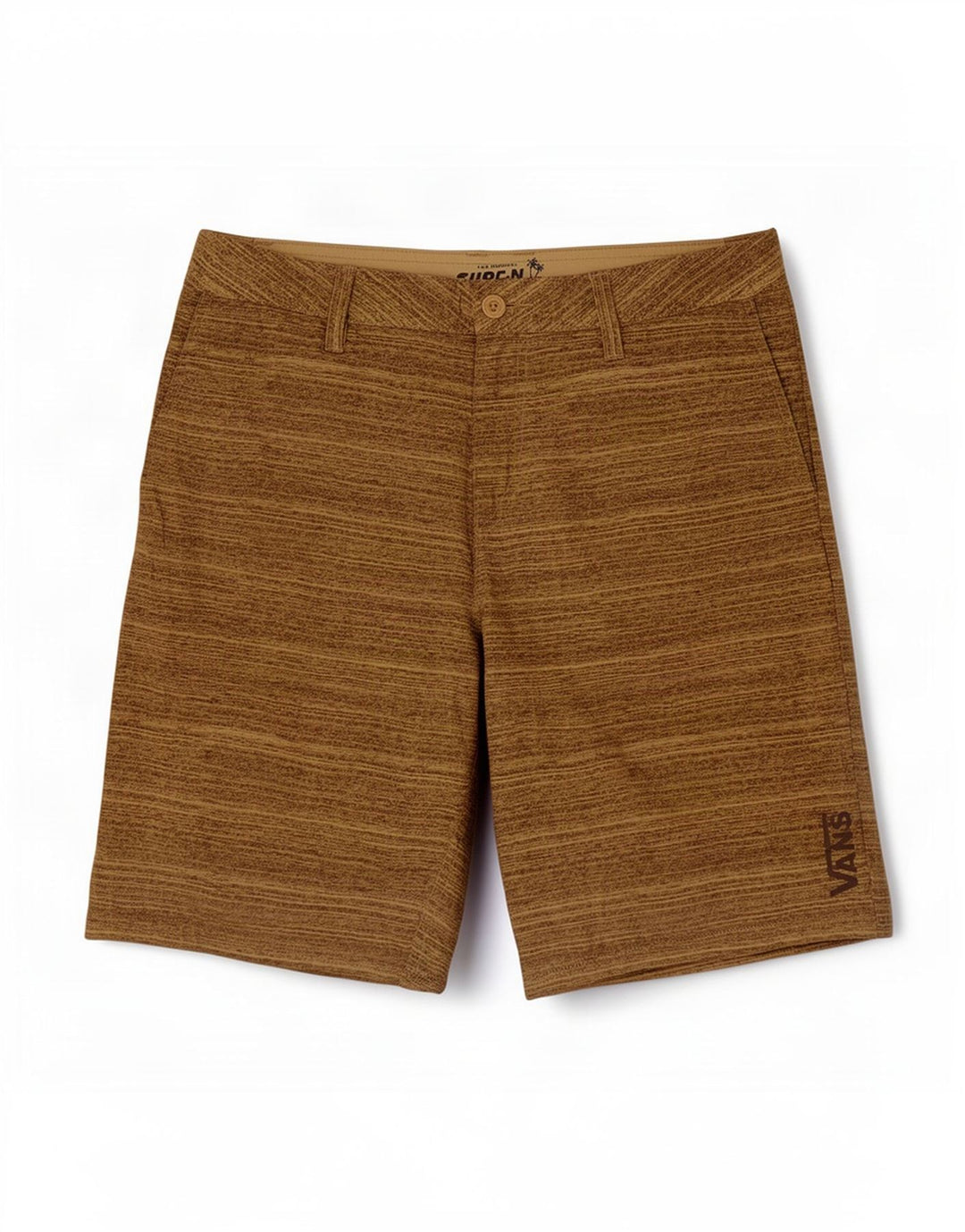Shorts Chino Masculino Vans W32 Médio Cáqui Riscas