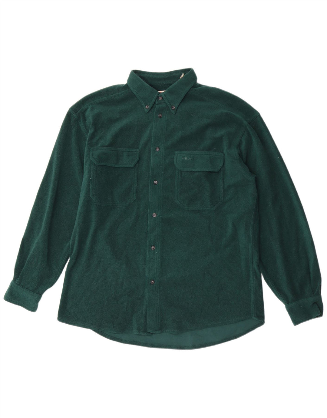 Camisa de lã masculina Fila grande poliéster verde