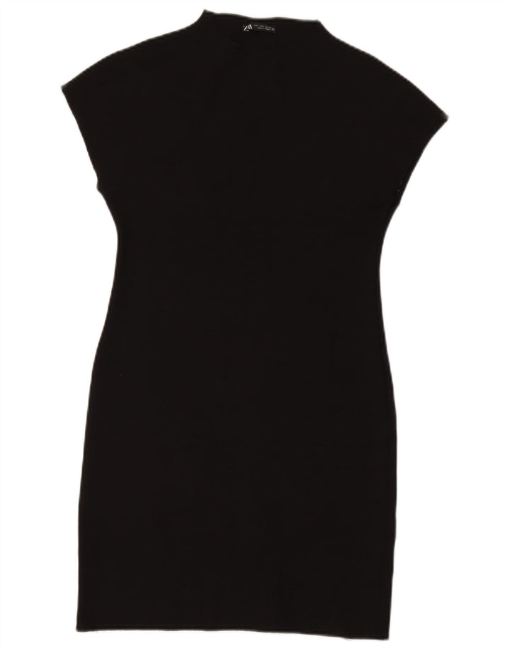 Vestido bainha feminino Zara Reino Unido 14 grande preto