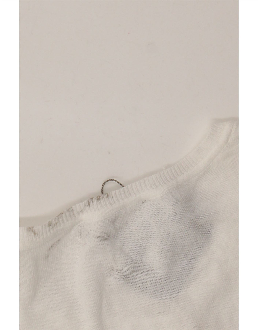 Oasis Womens Crop Bolero Jumper UK 12 Médio Algodão Branco