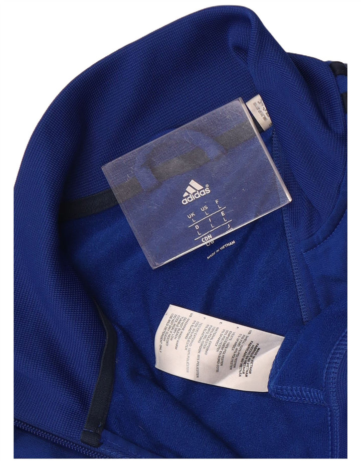 Adidas Mens Treino Top Jaqueta Grande Azul Poliéster
