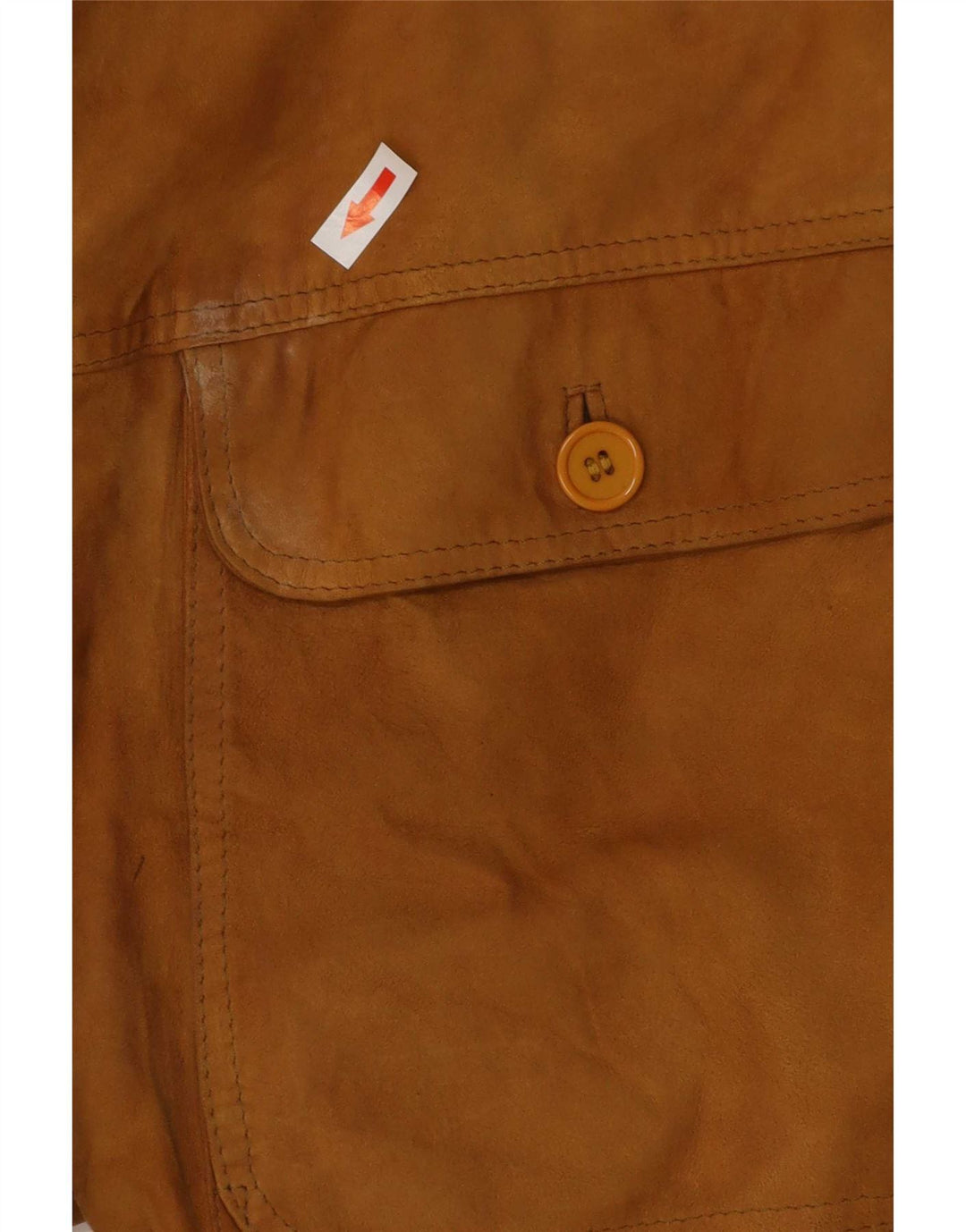 Jaqueta bomber masculina vintage de camurça UK 38 bege médio
