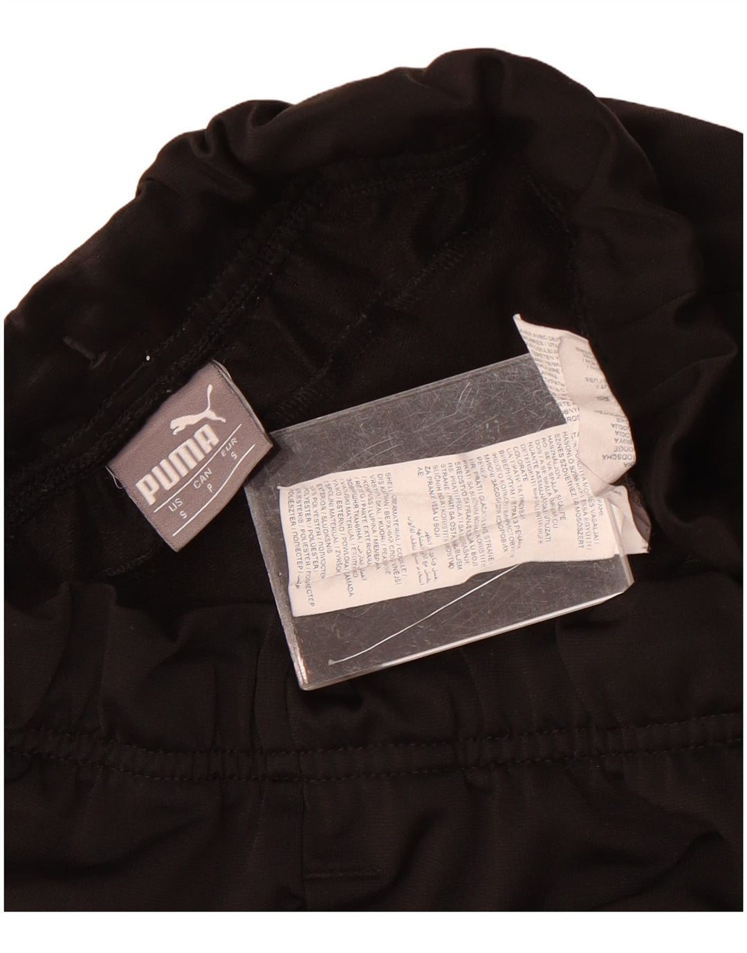 Calça de treino masculina Puma Joggers pequeno poliéster preto