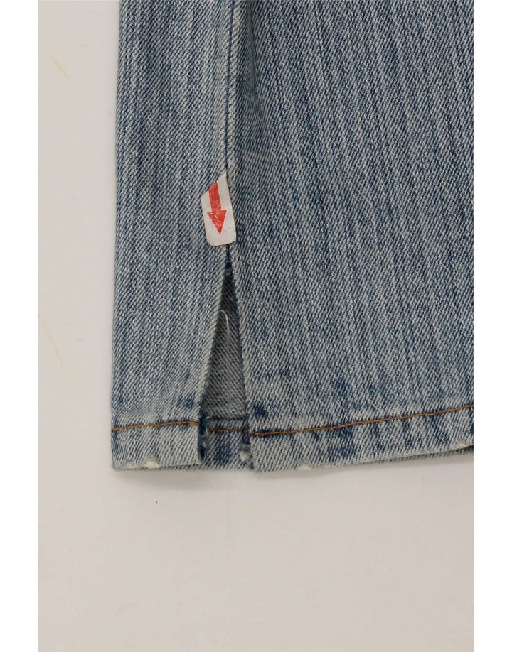 Calça jeans feminina Levi's 595 Straight W27 L32 azul algodão