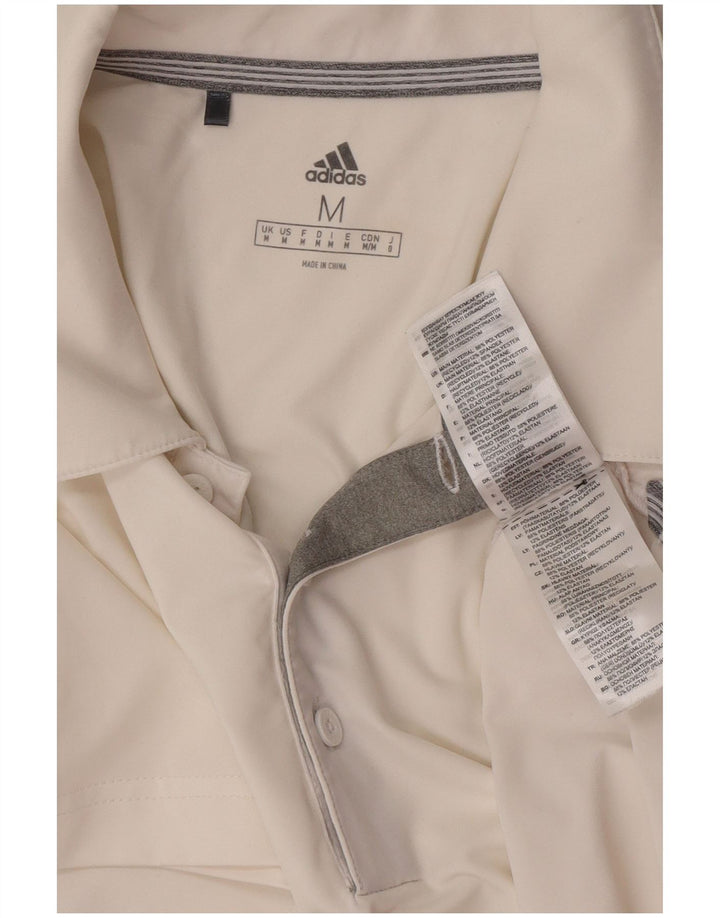 Camisa Polo Masculina Adidas Médio Poliéster Branco