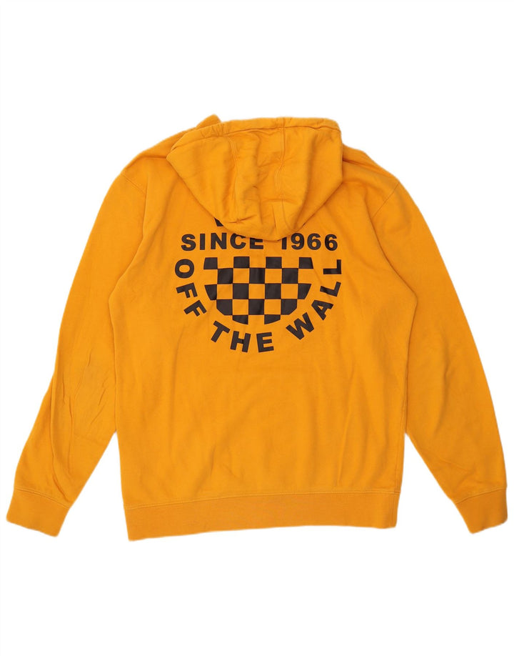 Vans masculino gráfico moletom com capuz médio laranja algodão