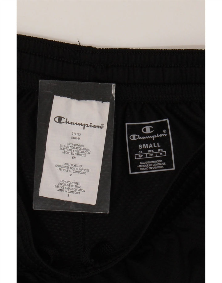 Shorts esportivos masculinos CHAMPION pequeno poliéster preto