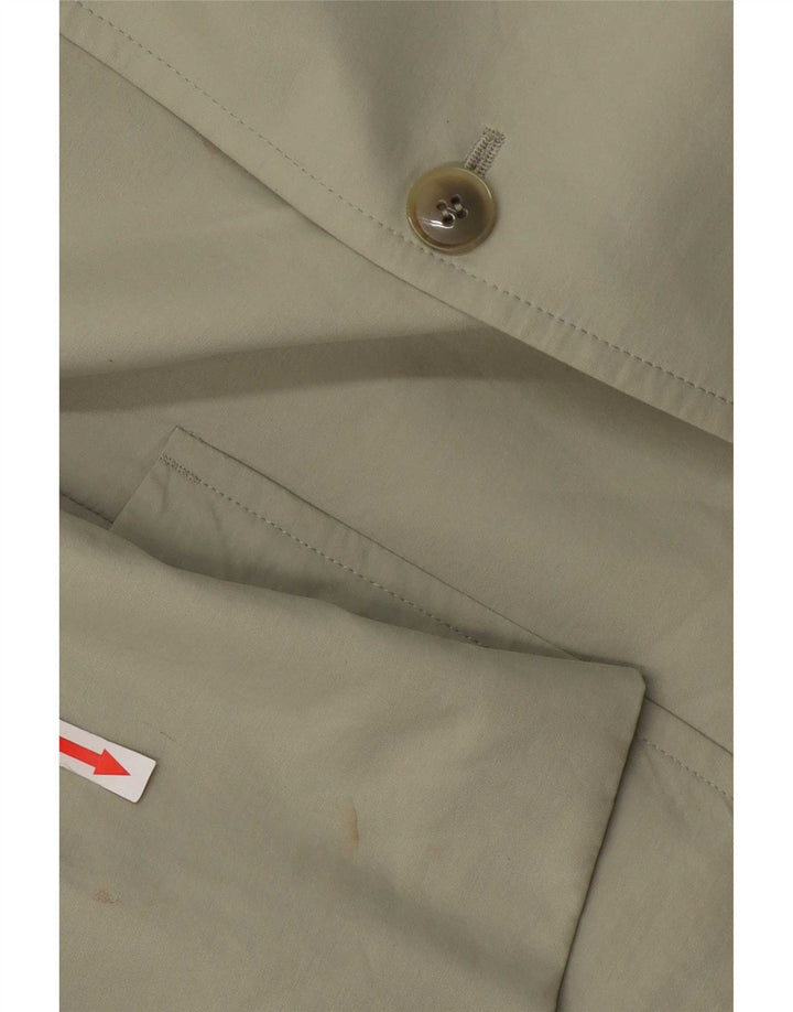 Jaqueta blazer masculina de 3 botões Marks & Spencer Reino Unido 40 algodão bege médio