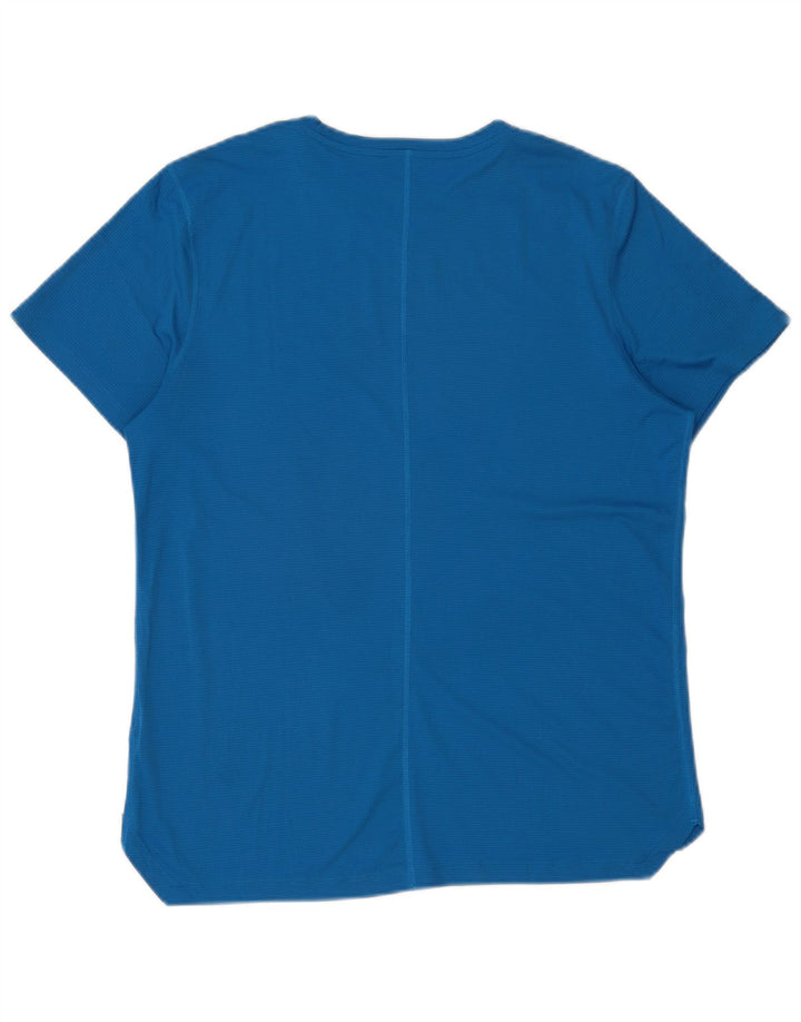 Camiseta masculina Asics Top médio azul poliéster