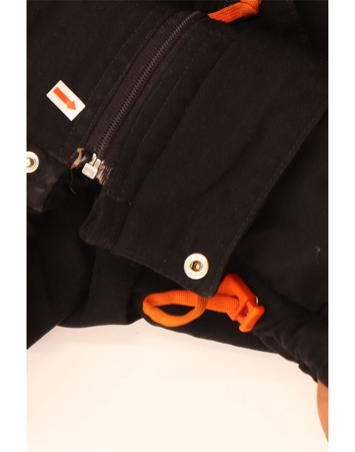 Jaqueta corta-vento masculina NAPAPIJRI com capuz UK 38 poliamida preta média