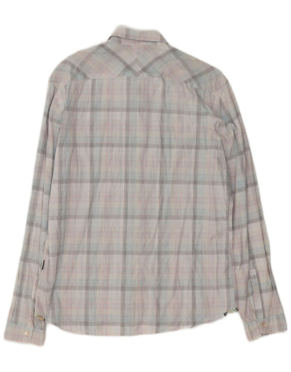 Camisa masculina Paul Smith Classic Fit média de algodão xadrez multicolorido
