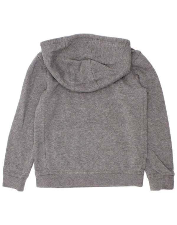 Jumper com capuz gráfico Nike Boys 6-7 anos algodão cinza