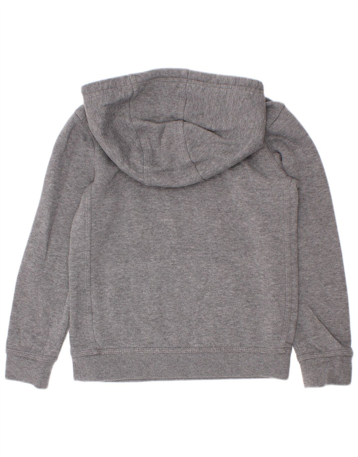 Jumper com capuz gráfico Nike Boys 6-7 anos algodão cinza