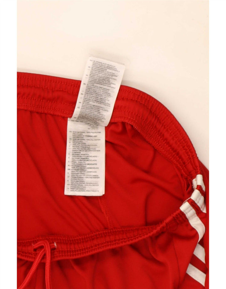 Adidas Mens Climalite Sport Shorts Médio Poliéster Vermelho