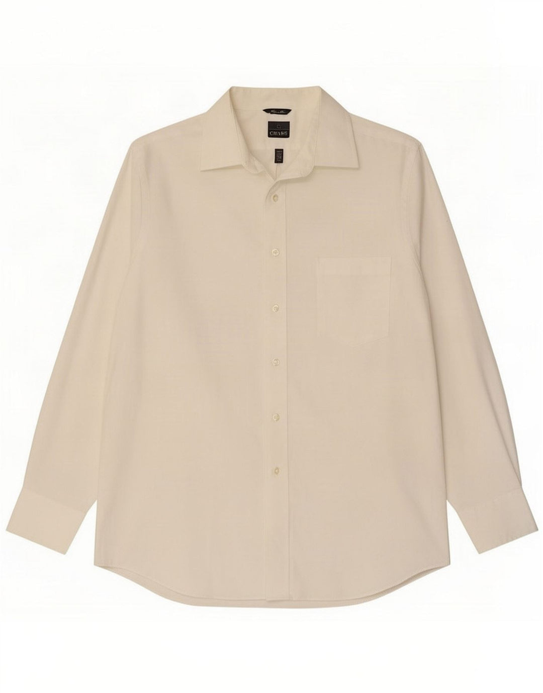 Chaps Camisa masculina tamanho 16 1/2 algodão branco grande