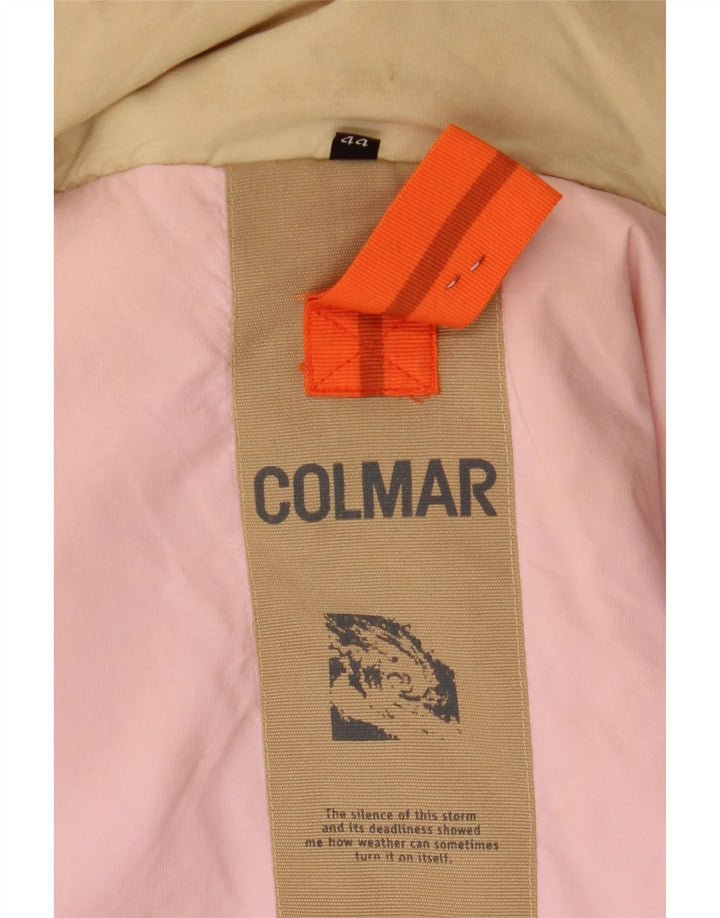 Jaqueta acolchoada com capuz feminino Colmar IT 44 poliéster bege médio