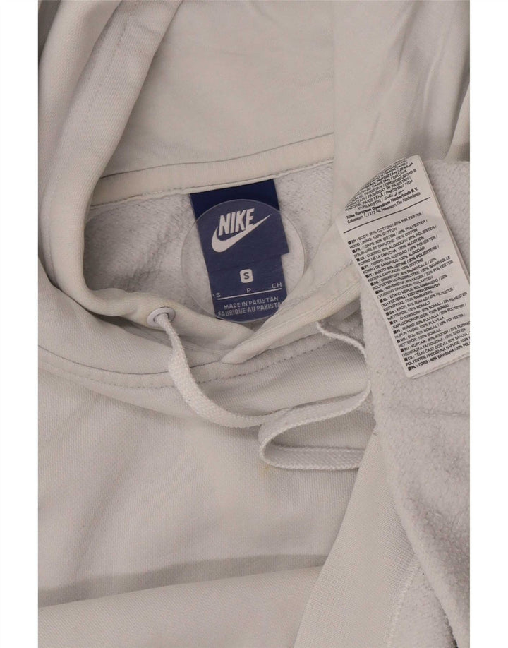 Nike Mens Hoodie Jumper Pequeno Algodão Branco