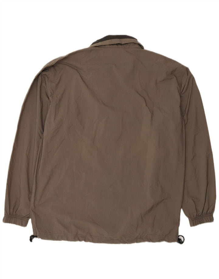 Asics Mens Tracksuit Top Jacket UK 36 Pequeno Marrom Poliamida