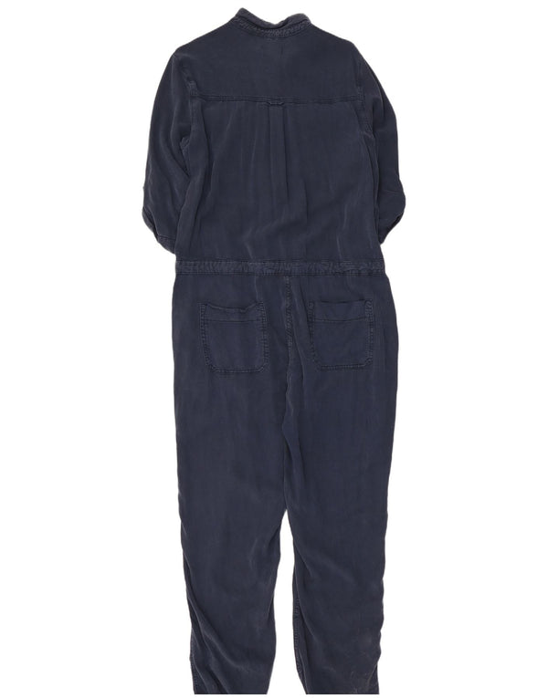 Macacão feminino Topshop manga 3/4 Reino Unido 16 grande azul marinho Lyocell