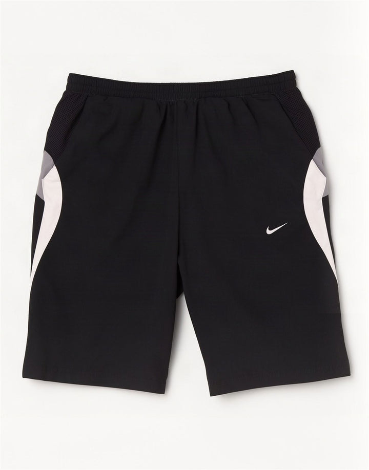 Shorts esportivos masculinos Nike pequenos poliéster colorblock preto