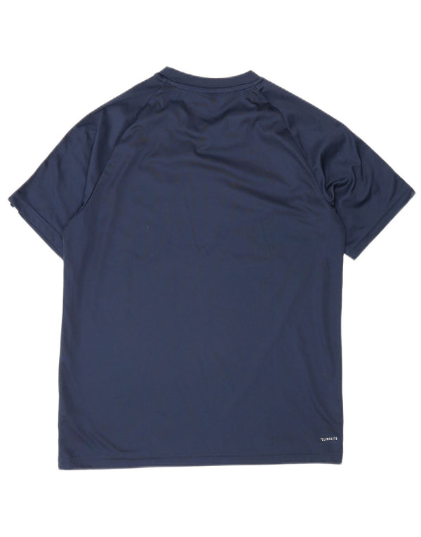Camiseta Adidas Menino Top 13-14 Anos Azul Marinho Poliéster Esporte