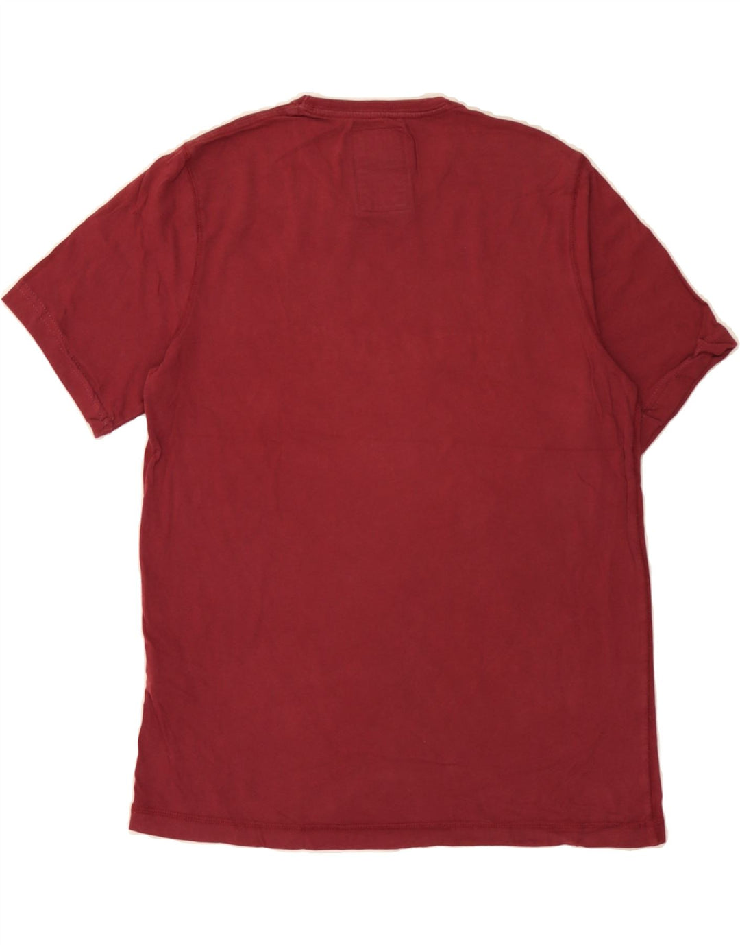 JULES Mens Graphic T-Shirt Top Medium Burgundy Cotton Vintage Jules and Second-Hand Jules from Messina Hembry 