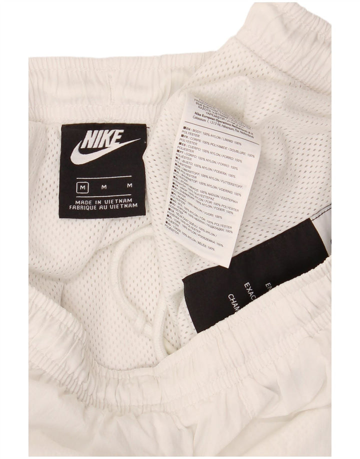 Calça de treino masculina Nike Joggers médio branco colorblock nylon