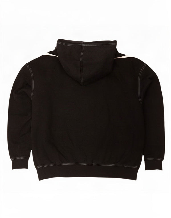 Jumper com capuz Nike feminino gráfico oversized UK 16 grande algodão preto