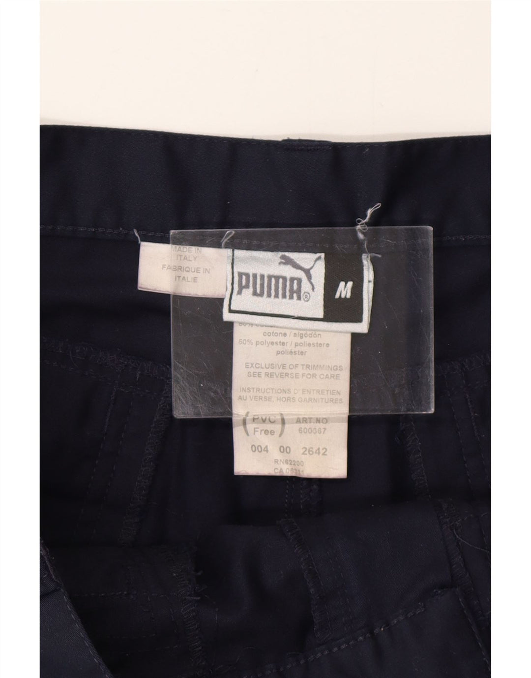 Shorts cargo masculino PUMA médio W32 algodão azul marinho