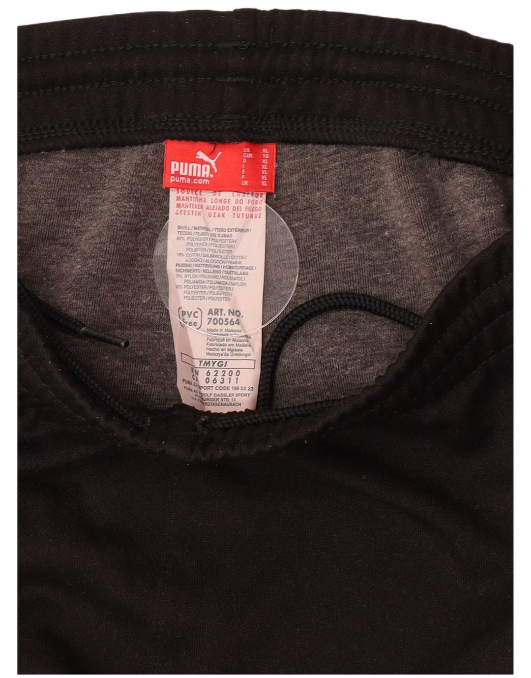 Shorts esportivos masculinos Puma XL preto poliéster
