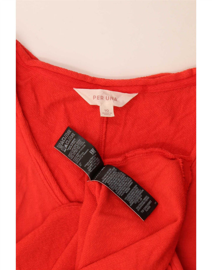 Top feminino Marks & Spencer Per Una oversized manga 3/4 Reino Unido 10 pequeno vermelho