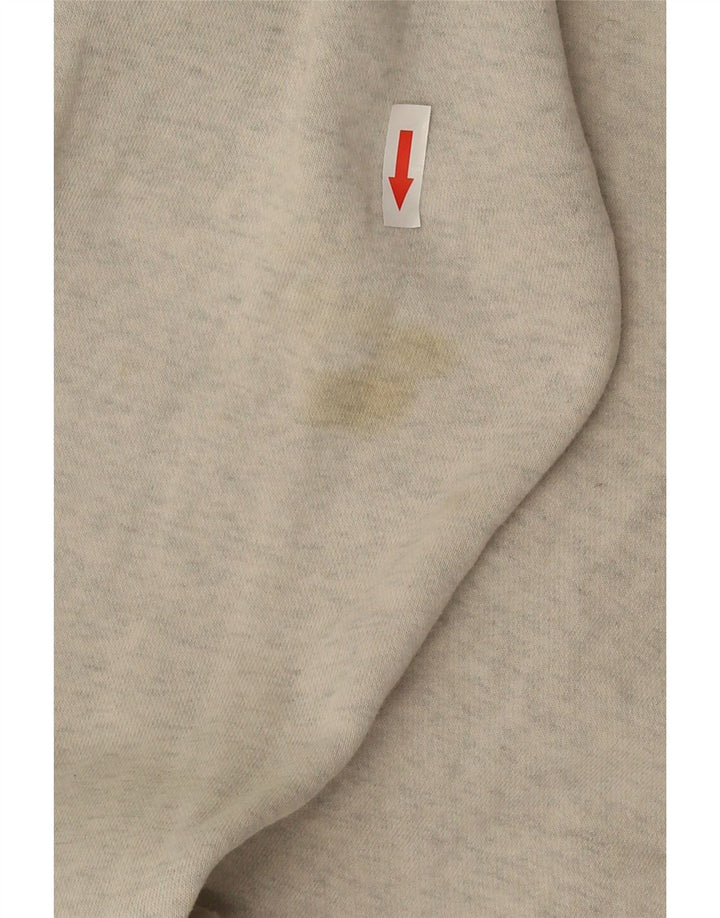 Jumper com capuz gráfico masculino Nike pequeno algodão cinza