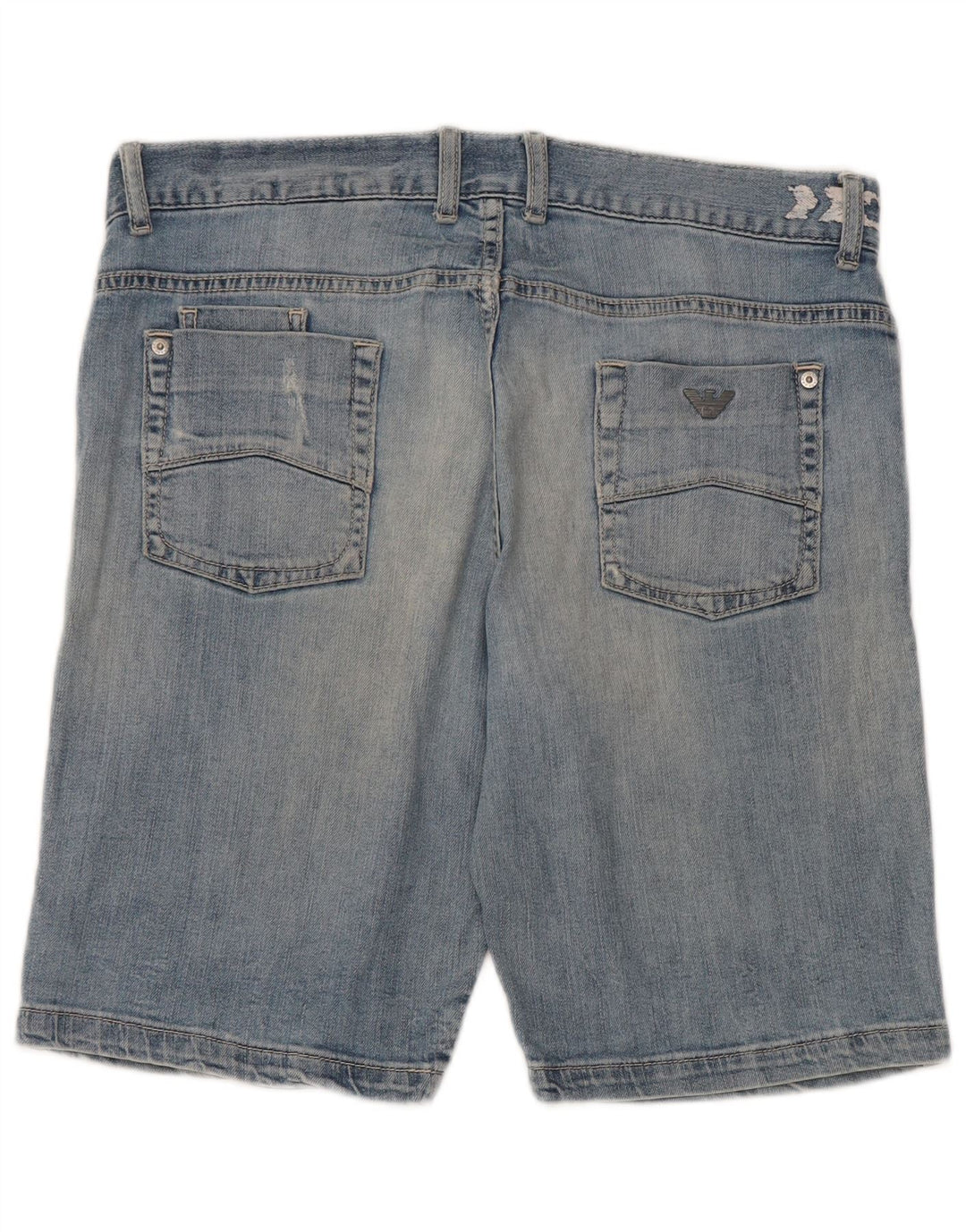Shorts jeans para meninos Armani 15-16 anos W34 algodão azul