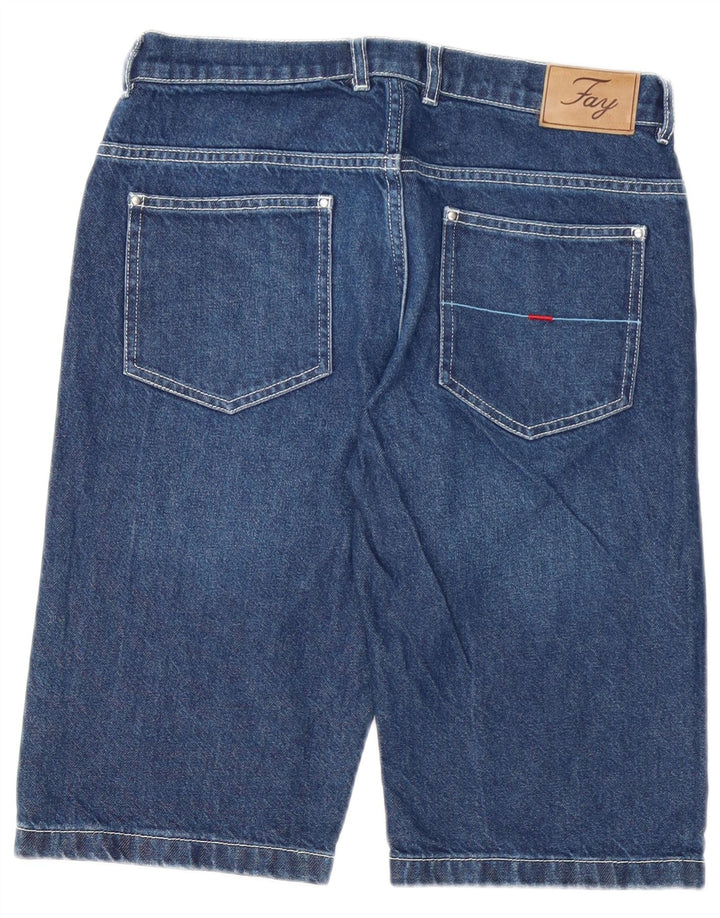 Shorts jeans Fay Boys 15-16 anos W28 algodão azul