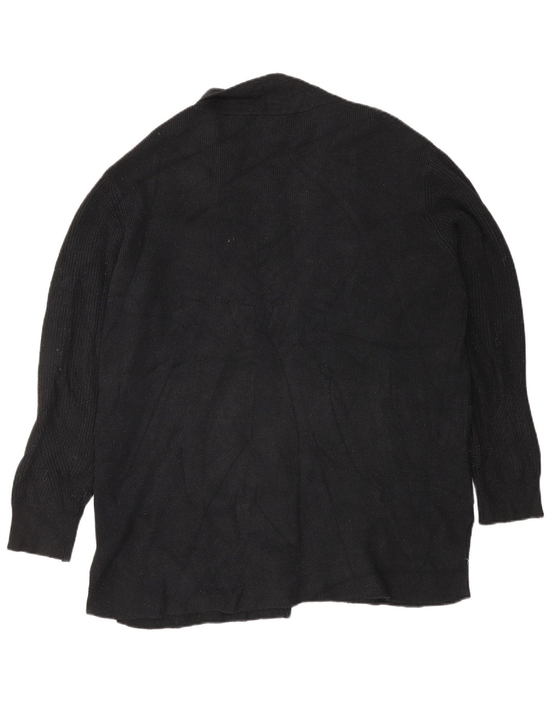 Suéter cardigã aberto grande Marks & Spencer Reino Unido 18 XL preto