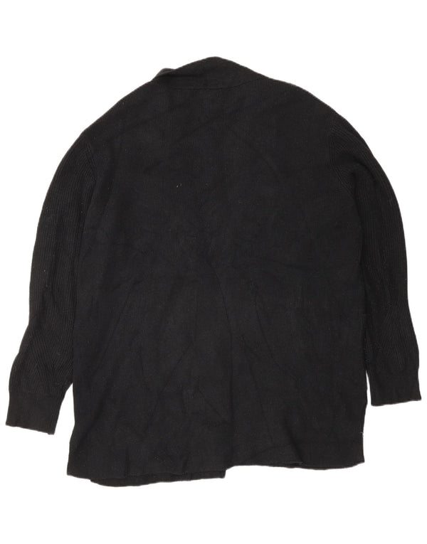 Suéter cardigã aberto grande Marks & Spencer Reino Unido 18 XL preto