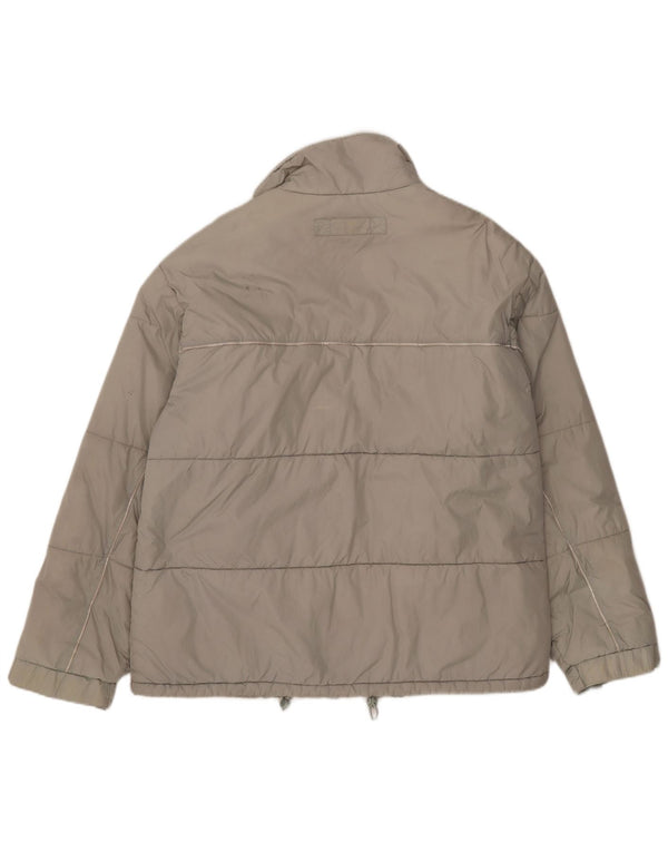 Jaqueta acolchoada masculina Tommy Hilfiger UK 40 grande cinza nylon