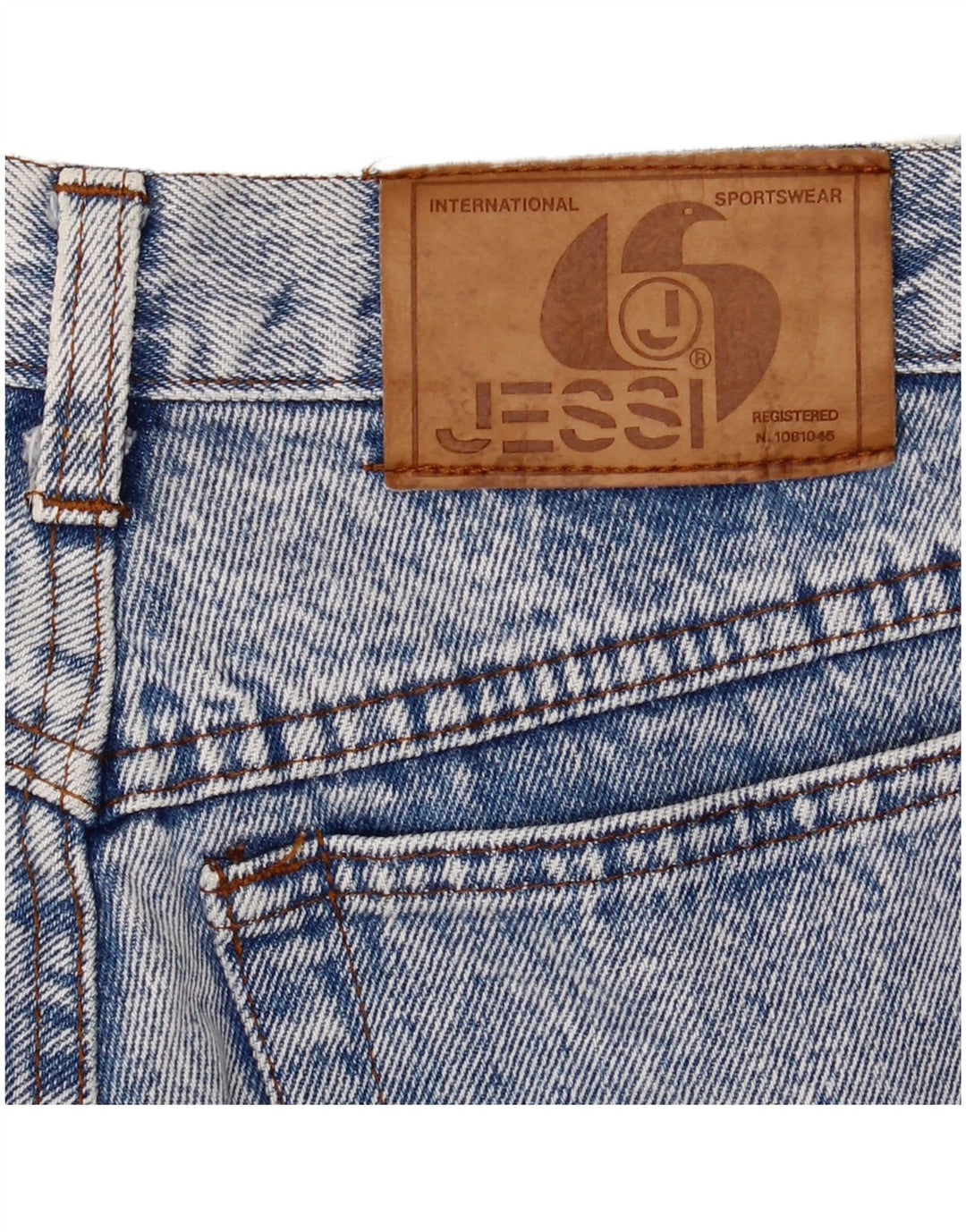 Jeans cônicos femininos JESSI W26 L29 azul