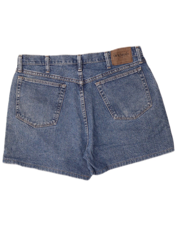 Shorts jeans feminino Wrangler W34 grande algodão azul