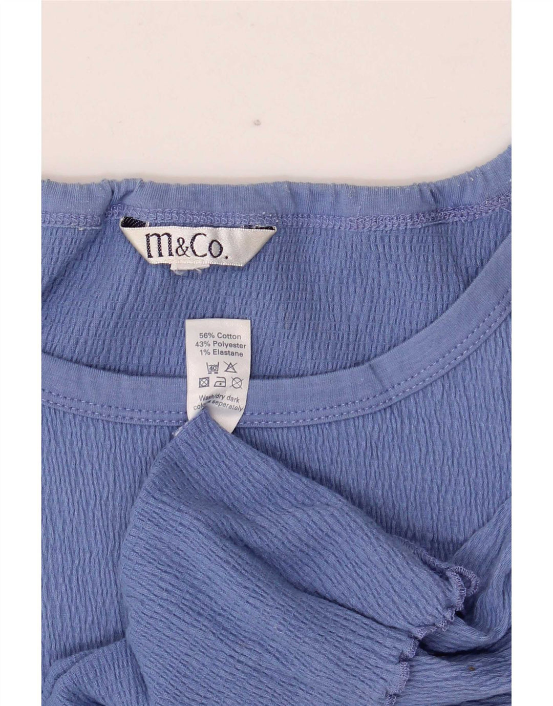 M&Co Top Cami Feminino UK 20 2XL Algodão Azul